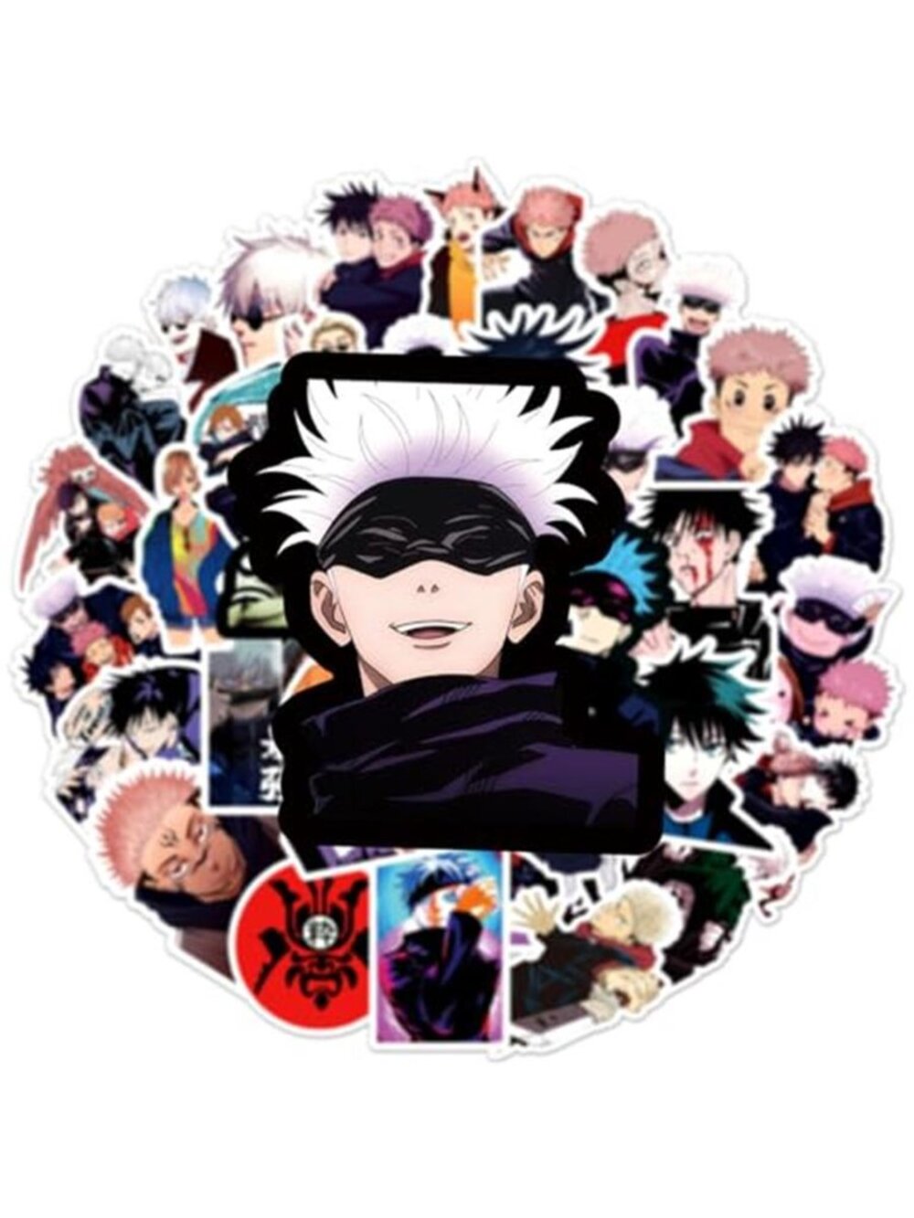 50Pcs Manga Jujutsu Kaisen Stickers Mixed Pack Hot Cartoon Anime Stickers - Picture 2 of 7